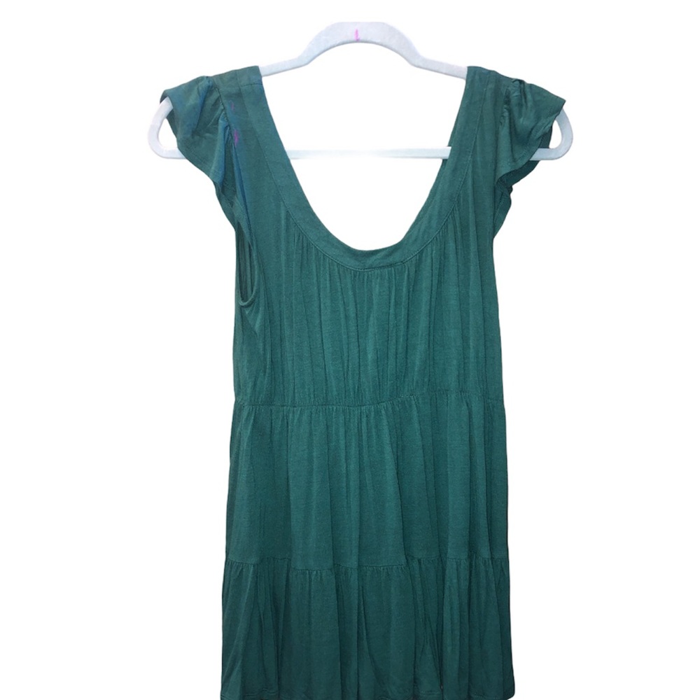 Ruched Tank with Ruffle Sleeves - Picture 2 of 3